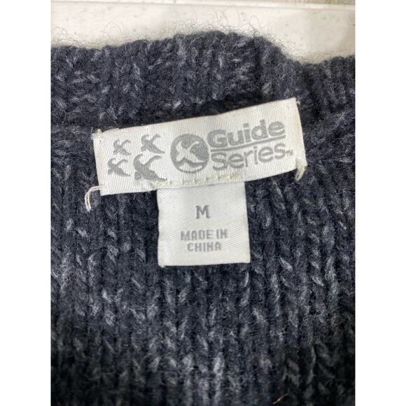 Guide Series Womens Sweater Size Medium Dark Blue Wool Blend - Picture 3 of 8